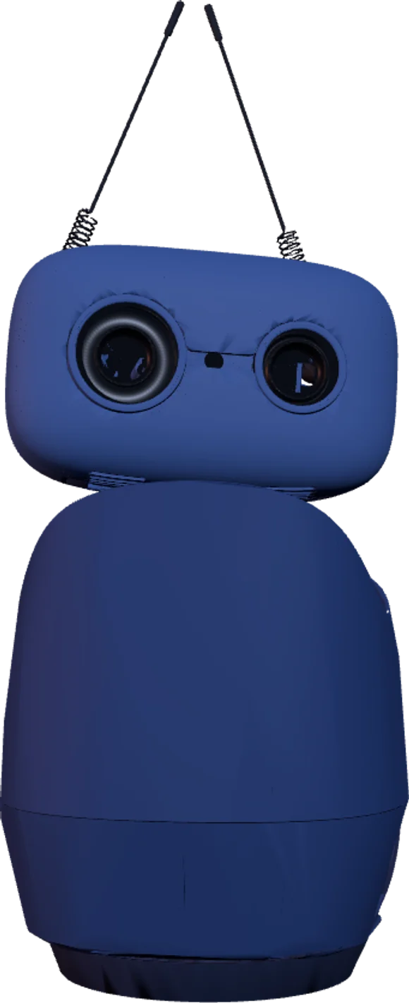 3D model of EMORI, PokaMind's desktop robot.